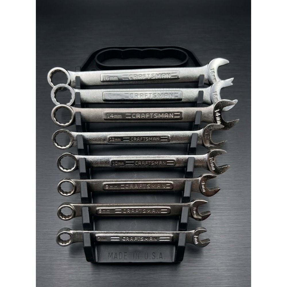 Craftsman Metric Combination Wrench Set 9 Pcs 7mm to 16mm VA Series Forged USA